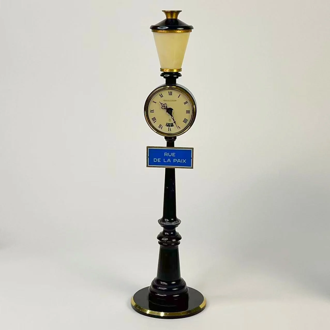 Jaeger-LeCoultre Rue de la Paix Vintage Street-Lamp Alarm Desk Clock